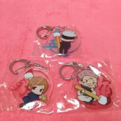 呪術廻戦　ガチャガチャ　ふでマメ アクリルキーホルダー　セット