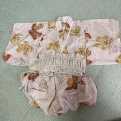 ベビー浴衣 花柄 90cm