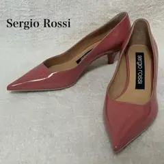 Sergio Rossi】ほぼ新品 ピンク パンプス ポインテッドトゥ - メルカリ