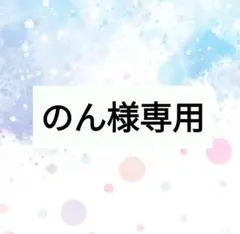 のん様専用ページ