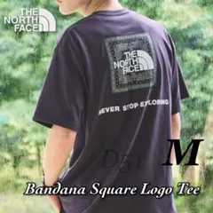 【M】★新品★ノースフェイス★バンダナスクエアロゴTシャツ★NT32446 ED