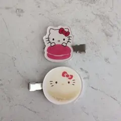 ハローキティ　ヘアクリップ2個セット