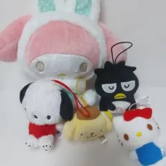 サンリオ ぬいぐるみ マスコット 5点セット