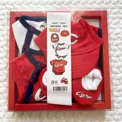 着用1回！カープ出産お祝いセット baby ベビー 新生児用服 カバーオール