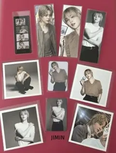 BTS JIMIN ブックマーク•ロングステッカー•両面ホログラムフォトカード