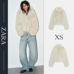 ZARA ショートフェイクファーコート XS 新品