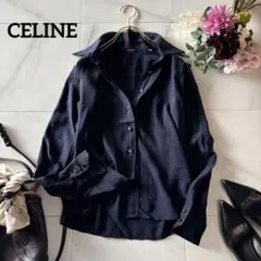 NO.6-231 vintage CELINE SILK100 シャツブラウスのサムネイル