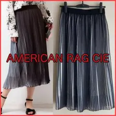 【着用1回のみ】アメリカンラグシー プリーツ スカート シフォン バイカラー