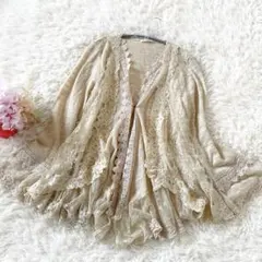 axes femme Y2K フェアリーグランジ レース カーディガン 森ガール