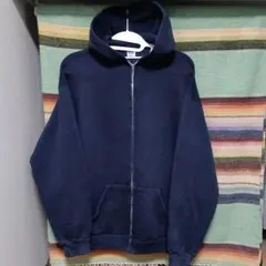 80s　ラッセルアスレチック　スウェットパーカー　USA製　紺　ヴィンテージ