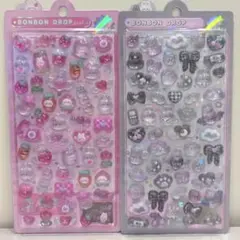 【国内正規品】ボンボンドロップシール　オリジナル　しろくろ　ももいろ　2種