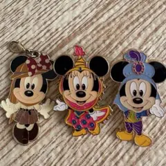 ミッキーミニー ピンバッジ　3個セット　ディズニーシー　ディズニーランド