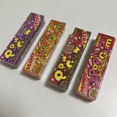 平成レトロ 消しゴム　クーリア　ポップンガム　おもしろ消しゴム　4種　未開封