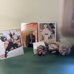 爆豪勝己 ポストカード×2 爆豪勝己色紙×1 爆豪勝己缶バッチ×3