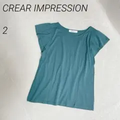 CREARIMPRESSION　フリルスリーブカットソー　Tシャツ　半袖のサムネイル