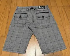 ★美品★「Lee」ハーフパンツ ショートパンツ【W30】チェック 千鳥 グレーのサムネイル