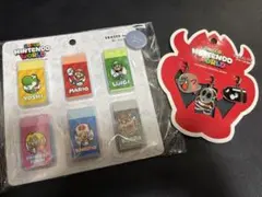 スーパーマリオ　消しゴム　チャームセット