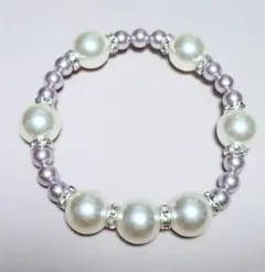 パールビーズブレスレット