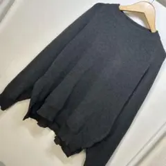 kate ecru ⭐️ 秋物　シンプル　ニットプルオーバー　セーター長袖　グレー