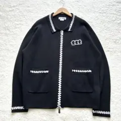 【即完】TTTMSW 25ss Knit Polo Cardigan BLACKのサムネイル