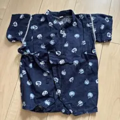 ベビー甚平 ネイビー 70cm