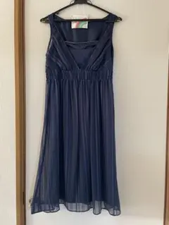 MICHEL KLEIN ドレス　ネイビー
