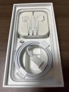 純正iPhone イヤホン　ケーブルセット