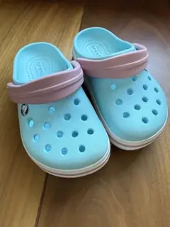 Crocs 水色 ピンク サンダル