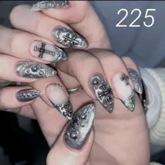 ネイルチップ (№225) ワンホン　シズルニック　クロム　韓国　マグネット