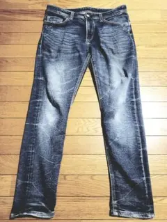 スキニーデニムパンツ ヴィンテージ加工 ウエスト82cm AMIRI mnml