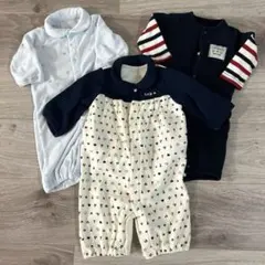 ベビー服　長袖　50-60cm ツーウェイオール　ロンパース　カバーオール