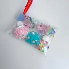 ガチャ詰めポーチ風 キーホルダー チャーム キャンディバッグ