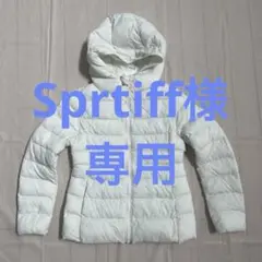 未使用　130 ユニクロ　ライトウォームパデットパーカ　オフホワイト　女の子
