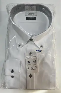 LES MUES ノンアイロン ワイシャツ 4L ボタンダウン