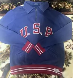 POLO ラルフローレン TEAM USA ハーフジップ スウェット