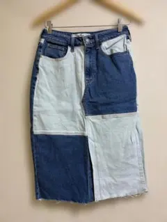 HOLLISTER バイカラー デニムスカート W28のサムネイル