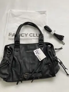 FANCY CLUB ブラック ショルダーバッグ