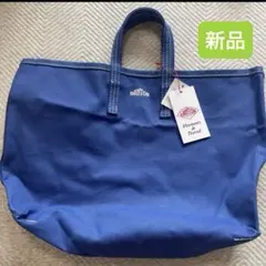 新品未使用タグ付き DANTON ダントン キャンバストートバッグ ブルー　青のサムネイル