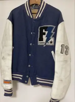 90s FAMOUZ 페이머스 스타잔 골든베어 감색×흰색 L 희소