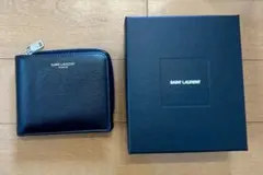 美品⭐︎SAINT LAURENT ブラック　二つ折り財布　フラグメントケース