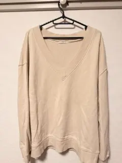 GU レディース 薄手セーター ベージュLサイズ