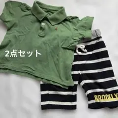 SALE☆ポロシャツハーフパンツセット　ベビー90