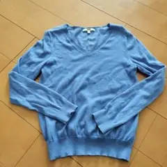 UNIQLO コットンカシミヤVネックセーター（長袖）