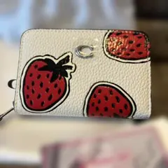 COACH いちご柄 コインケース