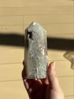 【レア】プラシオライト　アゲート　スモーキークォーツ　共生ポイント