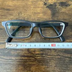 JINS キッズ　メガネ　度入り　マットブラック　黒