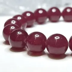 【勝利を呼ぶ石】 ルビー ブレスレット10mm玉 パワーストーン レディース