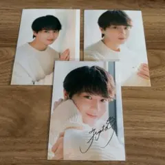 簡秀吉 サイン入りブロマイド 藤本洸大 簡秀吉 ブロマイド/複製サイン入り 2枚セット/JUNON - メルカリ