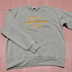 ピンクラテ スウェット　グリーン　M
