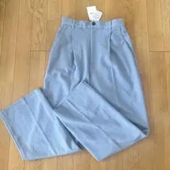 w closet（ダブルクローゼット） スラックスパンツ ライトブルー 新品